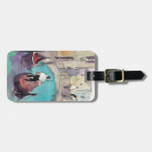 Reiseziele | Wasserfarbe Venedig Gondelfahrt Gepäckanhänger (Vorderseite horizontal)