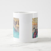 Reiseziele | Wasserfarbe Venedig Gondelfahrt Jumbo-Tasse (Vorderseite)