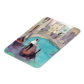 Reiseziele | Wasserfarbe Venedig Gondelfahrt Magnet (Linke Seite)