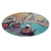 Reiseziele | Wasserfarbe Venedig Gondelfahrt Schneidebrett (Ecke)