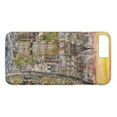 Reiseziele | Watercolor Big Ben & London Eye Case-Mate iPhone Hülle (Rückseite (Horizontal))