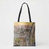 Reiseziele | Watercolor Big Ben & London Eye Tasche (Vorderseite)