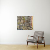 Reiseziele | Watercolor Big Ben & London Eye Wandteppich (Beispiel (Horizontal))