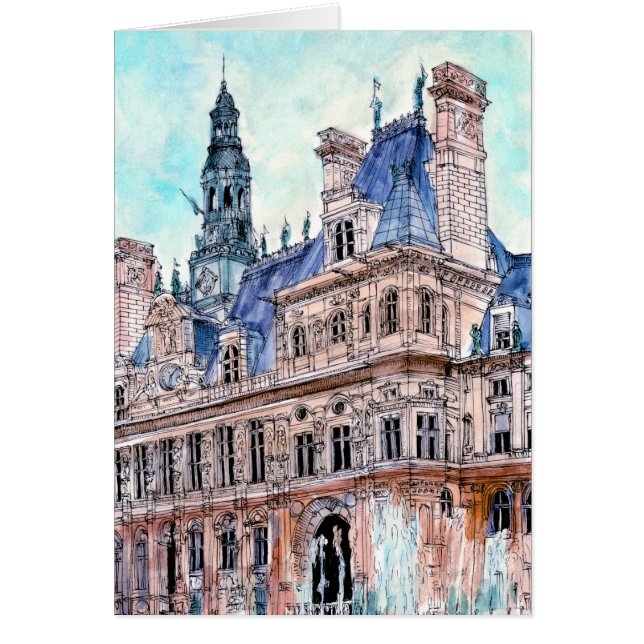 Reiseziele | Watercolor Rustic Hotel de Ville (Vorne)