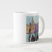 Reiseziele | Zwei Gondeln in der Skizze von Venedi Jumbo-Tasse (Vorderseite Rechts)