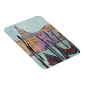 Reiseziele | Zwei Gondeln in der Skizze von Venedi Magnet (Rechte Seite)