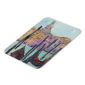 Reiseziele | Zwei Gondeln in der Skizze von Venedi Magnet (Linke Seite)