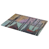 Reiseziele | Zwei Gondeln in der Skizze von Venedi Schneidebrett (Ecke)