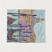 Reiseziele | Zwei Gondeln in der Skizze von Venedi Wandteppich (Vorderseite (Horizontal))