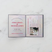 Reisezielpass Hochzeitssache Datum speichern Einladung (Innenseite)