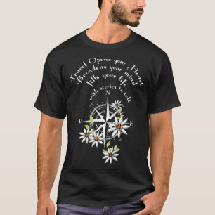 Reiseziffer Abenteuer Weltreisen Backpacker mou T-Shirt