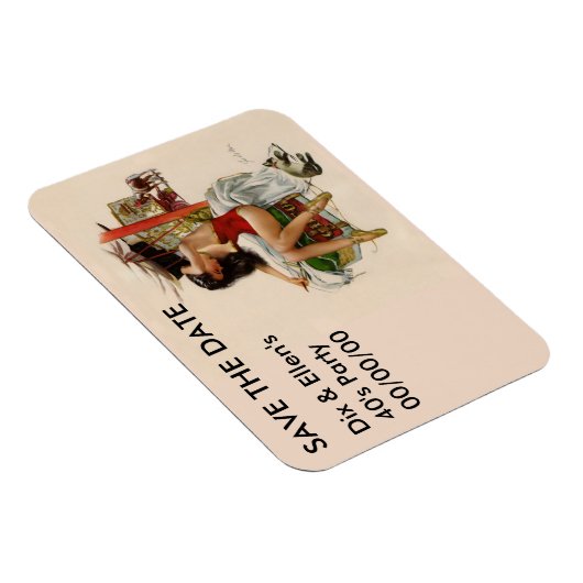 Reisezirkus Rett-the-Date Magnet (Rechte Seite)