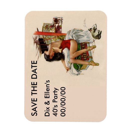 Reisezirkus Rett-the-Date Magnet (Vertikal)