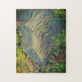 Reisfeld Landschaft Foto Art Puzzle