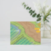 Reisfeld Postkarte (Stehend Vorderseite)