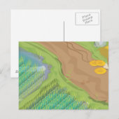 Reisfeld Postkarte (Vorne/Hinten)