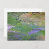 Reisfelder in Sapa Postkarte (Vorne/Hinten)
