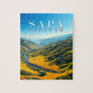 Reisfelder in Sapa, Vietnam Puzzle