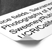 Reisfelder, Sacramento-Tal, von Ansel Adams Poster (Ecke)