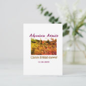 Reisfelderlebnis erwartet Brautparty Name fa Postkarte (Stehend Vorderseite)