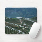 Reisfeldlandschaft im Gebirge, 2 Mousepad (Mit Mouse)