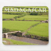 Reisfeldlandschaft in Madagaskar Mousepad (Vorne)