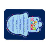 Reisgebet auf dem Hebräischen Magnet (Horizontal)