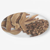 Reishi Mushroom Paper Plate Pappteller (Schrägansicht)