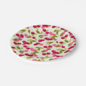 Reiskirsche Pappteller (Schrägansicht)