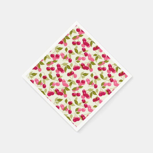 Reiskirsche Serviette (Ecke)