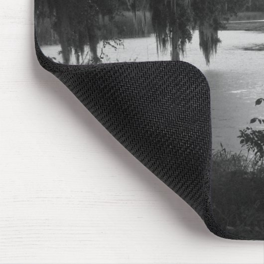 Reisklemme in Schwarz und Weiß | Moody Mouse Pad Mousepad (Ecke)