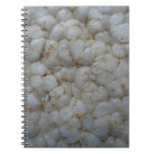 Reiskuchen, gesunde Ernährung, weißer Imbiss Notizblock (Vorderseite)