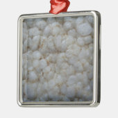 Reiskuchen, gesunde Ernährung, weißer Imbiss Silbernes Ornament (Links)