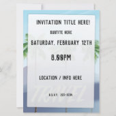 Reispalmen Einladung (Rückseite)