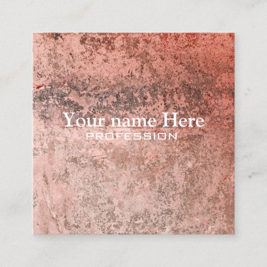 Reißbeton Quadratische Visitenkarte (Vorderseite)