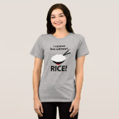 Reisschale Ich kann nicht ohne Reis leben Tri-Blend Shirt (Vorderseite voll)