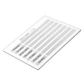 Reißen Sie den Kalender ab, erstellen Sie ein Note Notizblock (angewinkelt)
