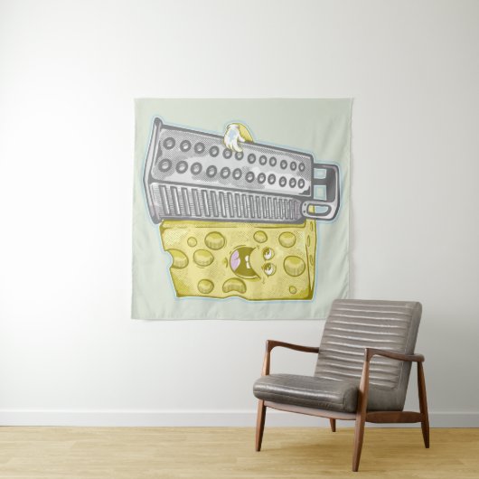 Reißkäse Wandteppich (Beispiel (Horizontal))