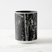 Reißnagel auf der Wandkaffee-Tasse Tasse (Zentrum)