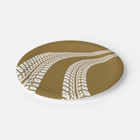 Reißspuren Pappteller (Schrägansicht)