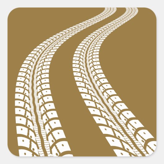 Reißspuren Quadratischer Aufkleber (Vorderseite)