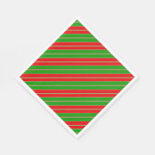 Reisstreifen in rot und grün serviette (Ecke)