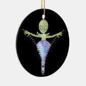 Reißverschluss-Alien  Keramik Ornament (Rechts)