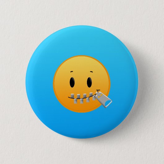 Reißverschluss Emoji Button (Vorderseite)