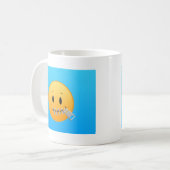 Reißverschluss Emoji Kaffeetasse (Vorderseite Links)