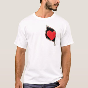Reißverschluss-Herz T-Shirt