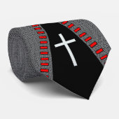 Reißverschluss Kreuz Bindung Krawatte (Gerollt)