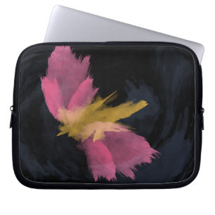 Reißverschluss-Laptop-Hülle, Watercolor Midnight F Laptopschutzhülle