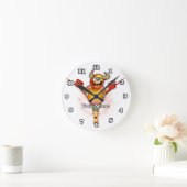 Reißverschluss-Monster Runde Wanduhr (Zuhause)
