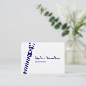 Reißverschluss Visitenkarte (Stehend Vorderseite)